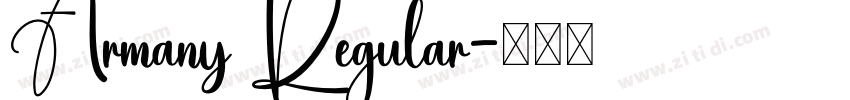 Armany Regular字体转换